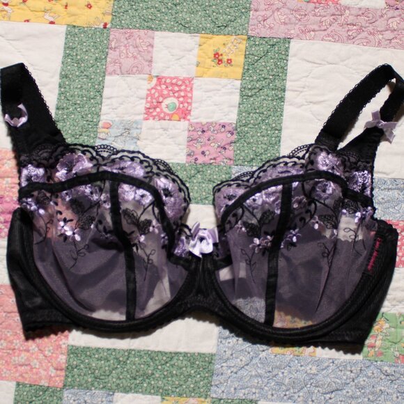 Ewa michalak Sm Fiolecik embroidered lace balconette bra 80F